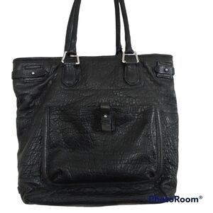 Cole Haan Black Leather Tote Satchel Bag